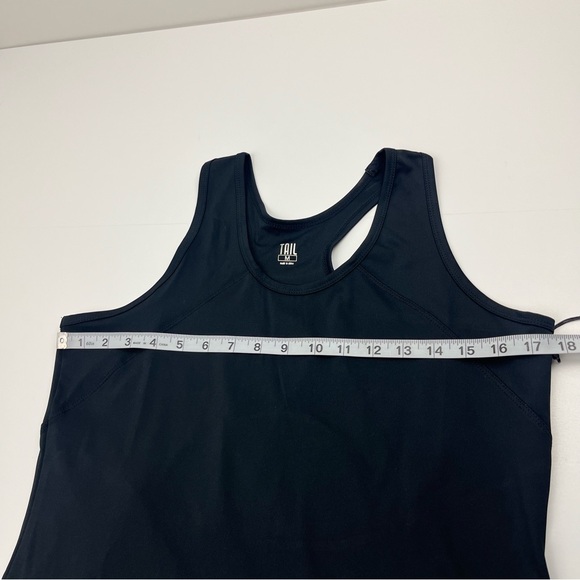Tail Womens Coletta Dress Racerback Pleated Hem Size Medium Black Athletic NEW - Picture 8 of 13